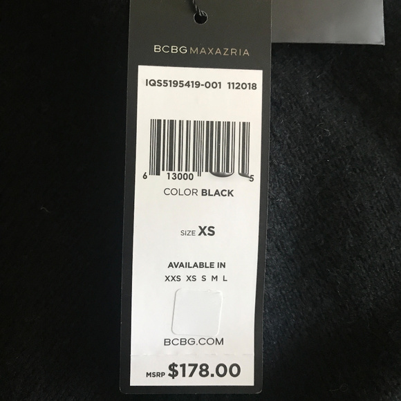 BCBGMAXAZRIA Turtleneck Cropped Black Sweater - Picture 5 of 5